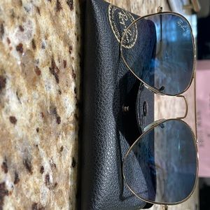 Small Blue Gradient Rayban Aviator